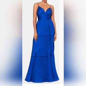 Betsy & Adam Royal Blue Maxi Dress